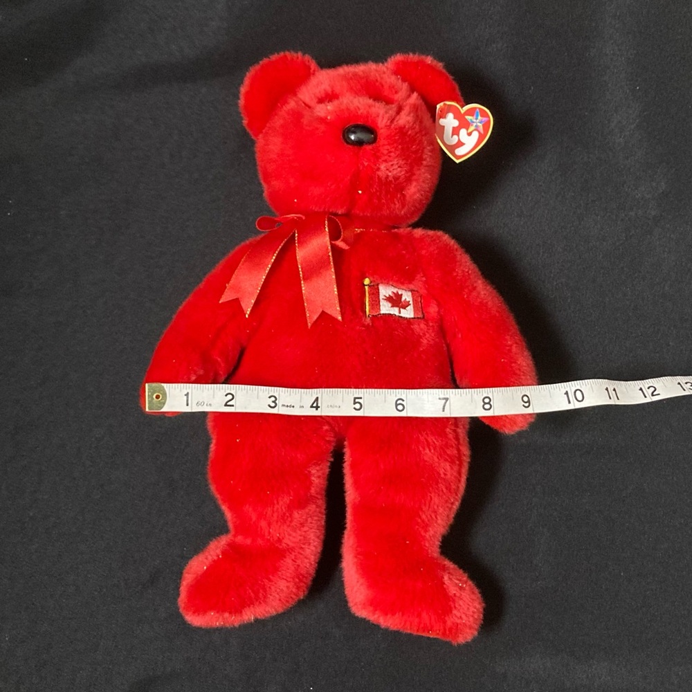 ⭐️ RARE Vintage 2001 Pierre The Canadian Bear Ty Beanie Buddy Canada Exclusive - Picture 15 of 16